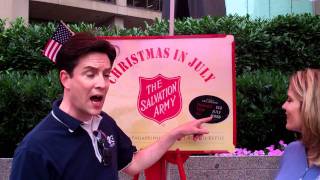 CBS 3's Erika von Tiehl and Jim Donovan are Salvation Army CELL RINGERS