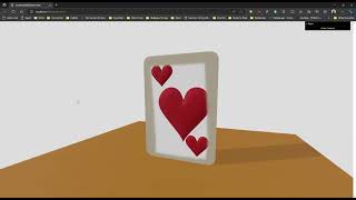 Pixi3d playing card portal effect in engine.