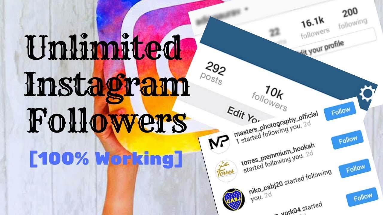 How To Get Unlimited Followers On Instagram YouTube