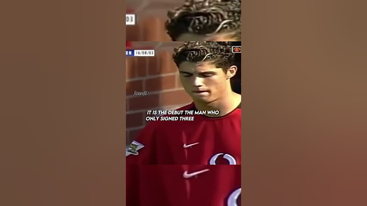 Cristiano Ronaldo‘s debut for Manchester United 🤩🐐