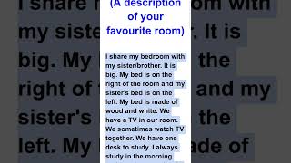 برجراف عن A description of your favourite room وصف لغرفتك المفضلة الصف الخامس الإبتدائي 2024