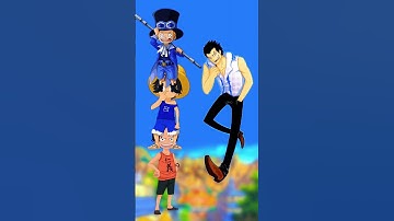 Thumbnail of Luffy, Ace e Sabo vs Garp #shorts #shortvideo #onepiece  #anime #luffy #ace #sabo #garp