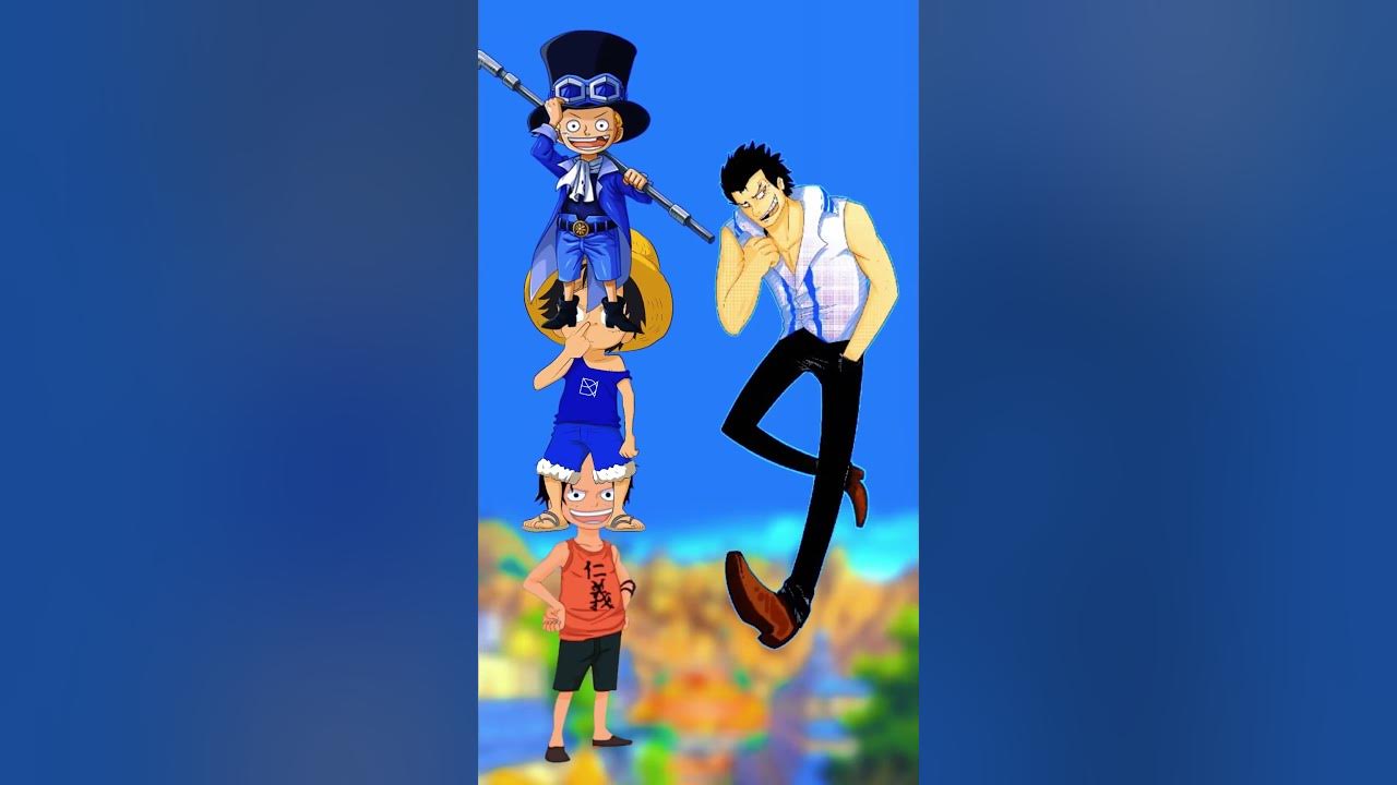 Luffy, Ace e Sabo vs Garp #shorts #shortvideo #onepiece  #anime #luffy #ace #sabo #garp