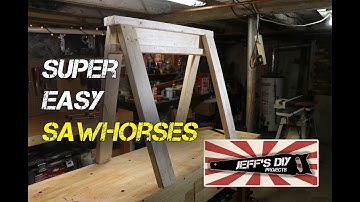How to build easy & stackable sawhorses