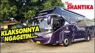 GARASI BUS PO SHANTIKA | HUNTING BUS SORE HARI DI GARASI SHANTIKA