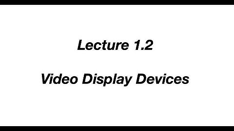 Computer Graphics|Video Display Devices|Lecture 1.2 |M.Sc. 2nd Sem|Nagpur University| Vijeet Meshram
