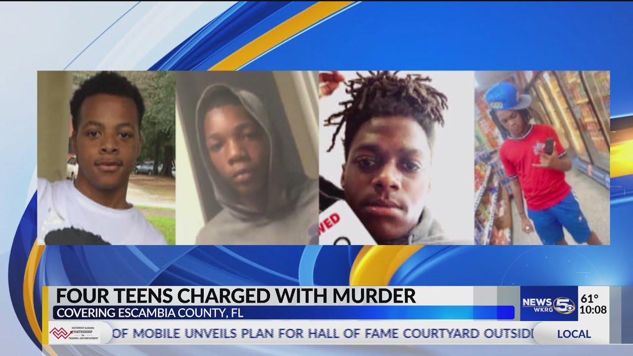 Four teens charged with murder - YouTube