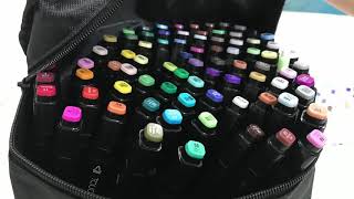 Touchfive Touch New 80 Pcs Colored Twin Tip Fine Broad Pen Marker For Mangga Graphic Artist Art