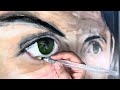 Painting Paul McCartney’s Eyes with Water Colors | 🔇| Fall Asleep Watching
