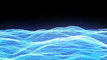 blue particle wave loop animation - Download Stock Footage