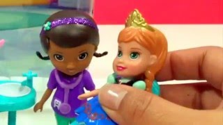 Frozen Pricess Anna, Disney Princess Sofia Prince Charles and Doc Mcstuffins Happy Smiles De