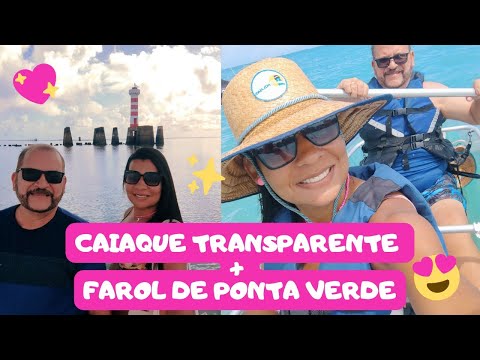 Vlog Maceió: Passeio de caiaque transparente + Farol de ponta verde!