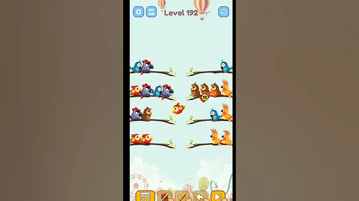 Bird sort color Android gameplay all levels#192