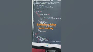 Birthday wishes with coding#coding #hacker #hack #viral #birthday #software