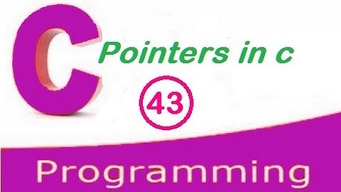 Introduction to  pointers in c
