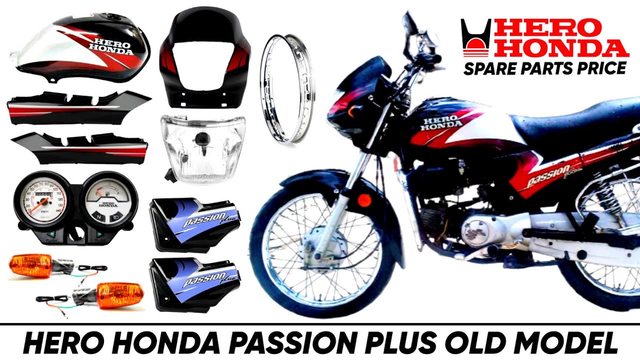 HERO HONDA PASSION PLUS OLD  RIM TYPE  SPARE PARTS PRICES IN 2023 🔴 BUY SPARE PARTS 9893235053