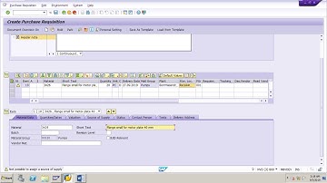 How to create a Purchase Requisition for a stock material in SAP MM ECC6/S4 Hana