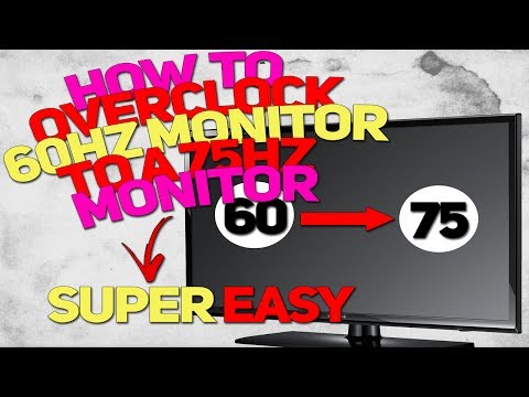 How To Overclock 60hz Monitor To 75hz Monitor | Easy and Safe
