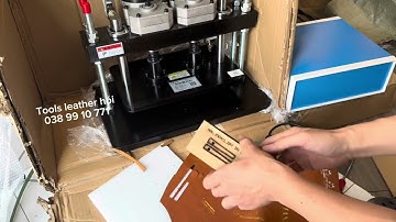 Máy dập khuôn dao bế tự động điện lực dập rất khoẻ 4.5 tấn - TOOLS LEATHER HÓI