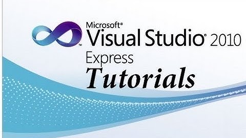 Visual Basic 2010 Express Tutorial - 4 - Items And Properties