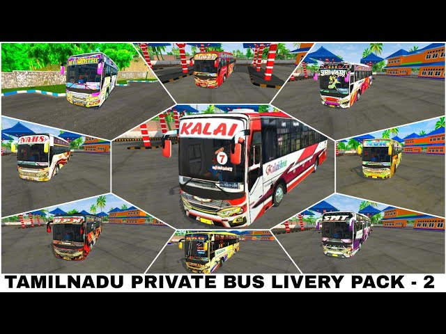 TAMILNADU PRIVATE BUS LIVERY FOR JET BUS PART-2 FOR BUS SIMULATOR INDONESIA class=