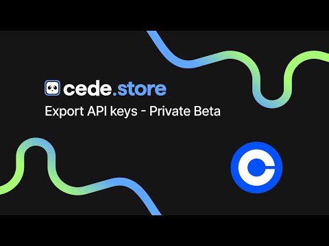 Coinbase - API setup