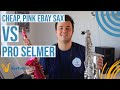 Cheap eBay Pink Sax vs Professional Selmer: What's the difference?