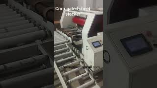 corrugated sheet stacker