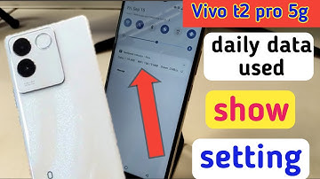 vivo t2 pro 5g data usage settings | vivo t2 pro 5g me daily data use Kaise dekhe