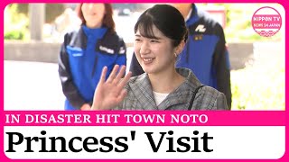 Princess Aiko visits earthquake-hit Noto Peninsula