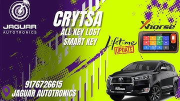 Innova Crysta Smart Key All Key Lost Done | Xhorse MIDI Without Simulator | Jaguar Autotronics