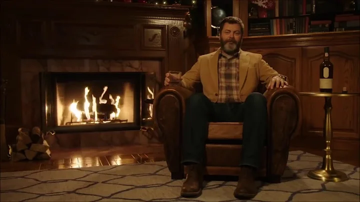 Nick Offerman's 'Yule Log' Ten Hour Version