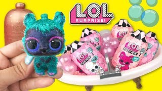 LOL FUZZY Pets Style Makeover Series Surprise Blind Bags Gold wave 1 and 2 at Pet Salon - Toy Video