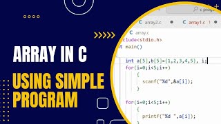 Simple C Programming Examples for Beginners using Array - Part 1