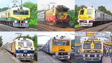 [ 6 in 1 ] Different Types & Multicolored EMU Local & Express Train Skip at Furious Speedy | IR