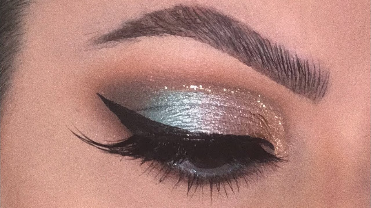Mint frost cut crease eye makeup
