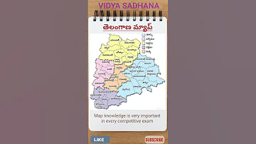 Telangana Map Vidyasadhana Gktelugu Education 
