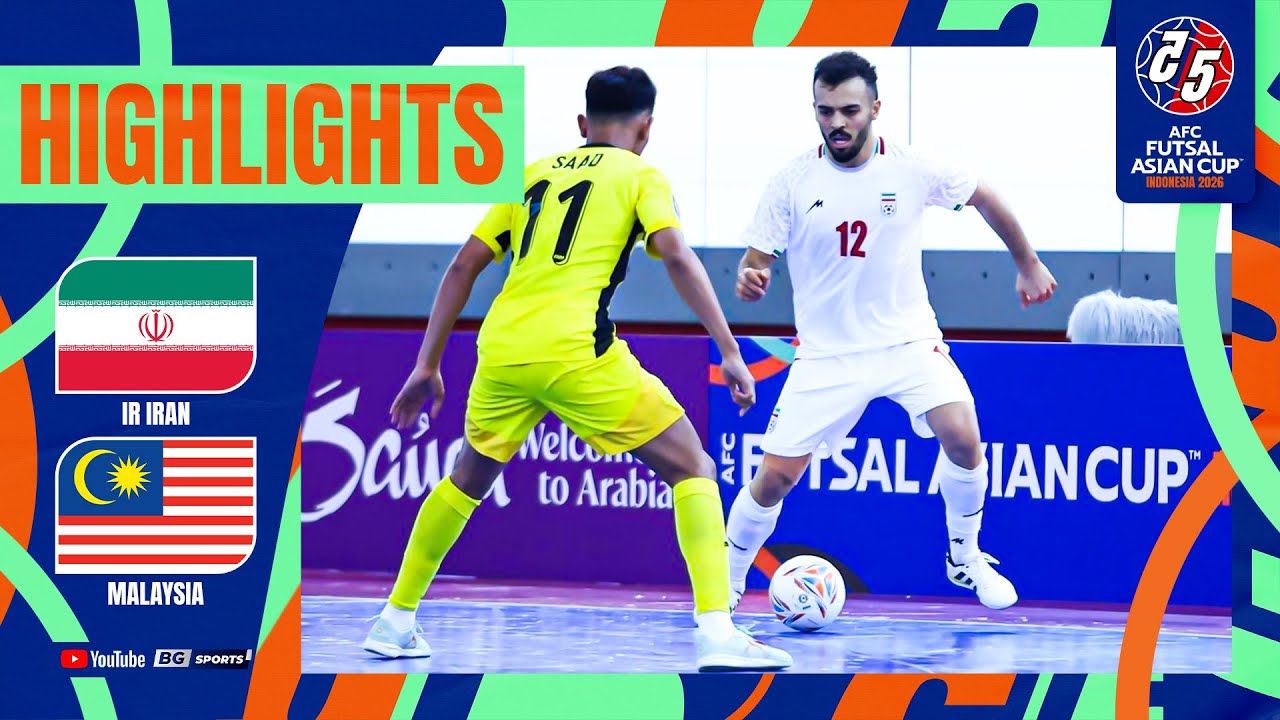 HIGHLIGHTS: IR IRAN vs MALAYSIA | AFC Futsal Asian Cup 2026 - Group D | 28.01.26
