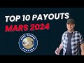 Top 10 payouts apex  mars 2024