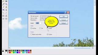 How to reduce or shrink a photo's size using paint.