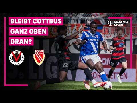 FC Viktoria Köln - FC Energie Cottbus, Highlights mit Live-Kommentar | 3. Liga | MAGENTA SPORT — football highlights