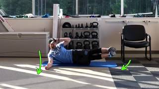 Side Lying oblique v-up crunch (mermaid crunch)