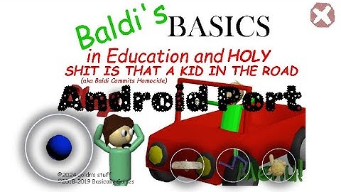 Baldi Basics Commits Homocide - Android Port | Normal Ending | Playthrough |