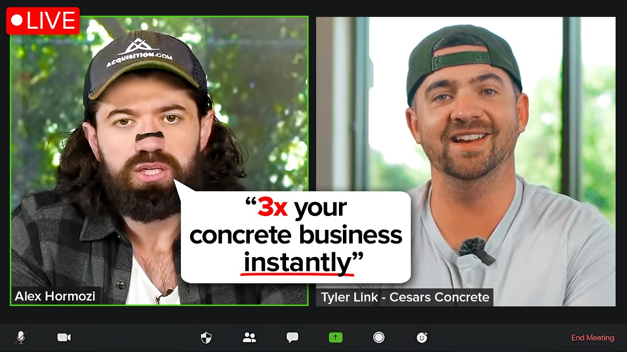 I Paid Alex Hormozi $24k To Grow My Concrete Business, Here’s What He Said