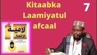 Kitaabka Laamiyatul Afcaal Casharka 7 aad || لامية الافعال || Dr Sh Abuukar Xasan Maalin