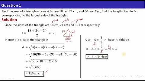 Class 9 ICSE Area and Perimeter of Plane Figures |Part 1|