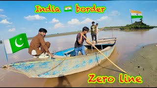 Going India Last River Zero Line Pakistan And India Border