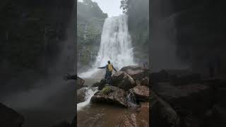 Beautiful waterfall in Karnataka #chikmagalur #hebbefalls