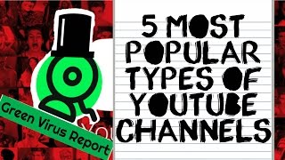 5 Most Popular Types of Youtube Channels