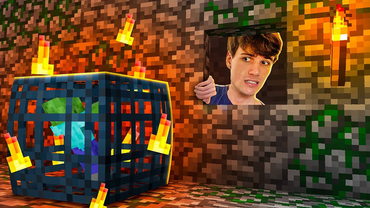ENCONTREI UMA DUNGEON PERIGOSA COM ITEMS RAROS - MINECRAFT MUNDO DA AVENTURA #9